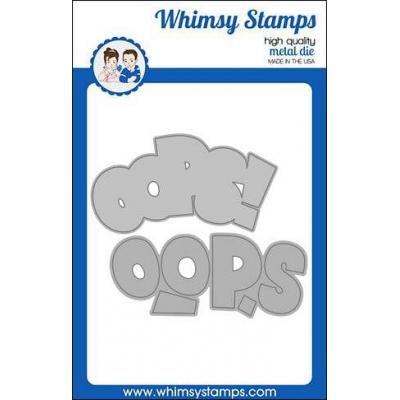 Whimsy Stamps Deb Davis and Denise Lynn Die Set - Oops Word And Shadow